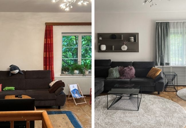 Facelifting 3 wohnraum faclifting vorher nachher